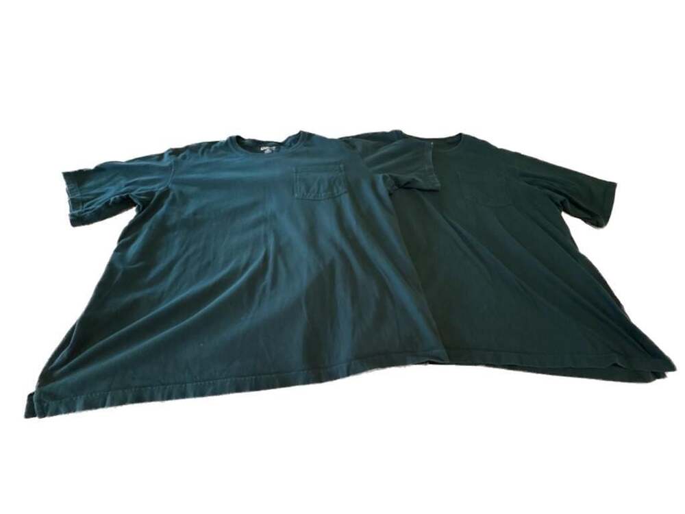 GUC lot of 2 Duluth Trading Co. Relaxed Fit Pocket T-Shirt - 2XL, Dark Green